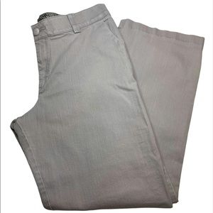 Light Grey Straight Leg Lee Jeans Plus Size 14